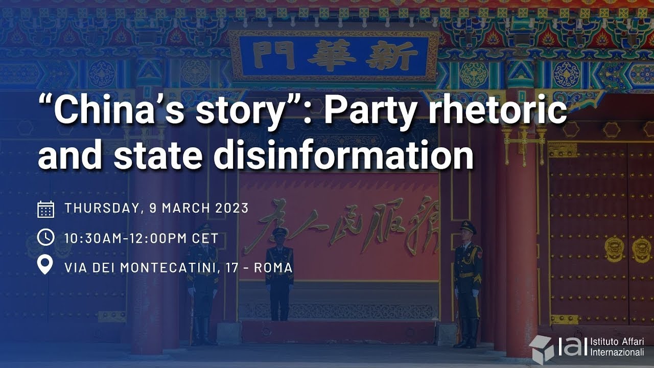 Party Rhetoric “China’s story”: Party rhetoric and state disinformation - YouTube