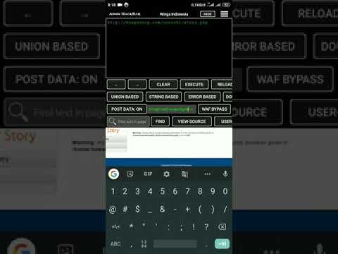 SQL Injection Post Data In Android With Hackbar
