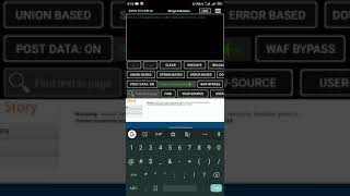 SQL Injection Post Data In Android With Hackbar screenshot 5