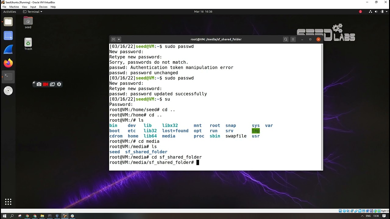 VirtualBox Shared Folder Windows to Linux