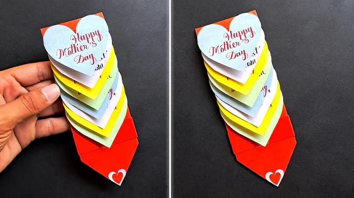 DIY - Happy Mother's Day Special Card | Rainbow Water Fall Greeting Card | Pull me | Handmade card