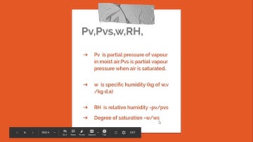 Psychrometry Problem Solving using Steam Tables