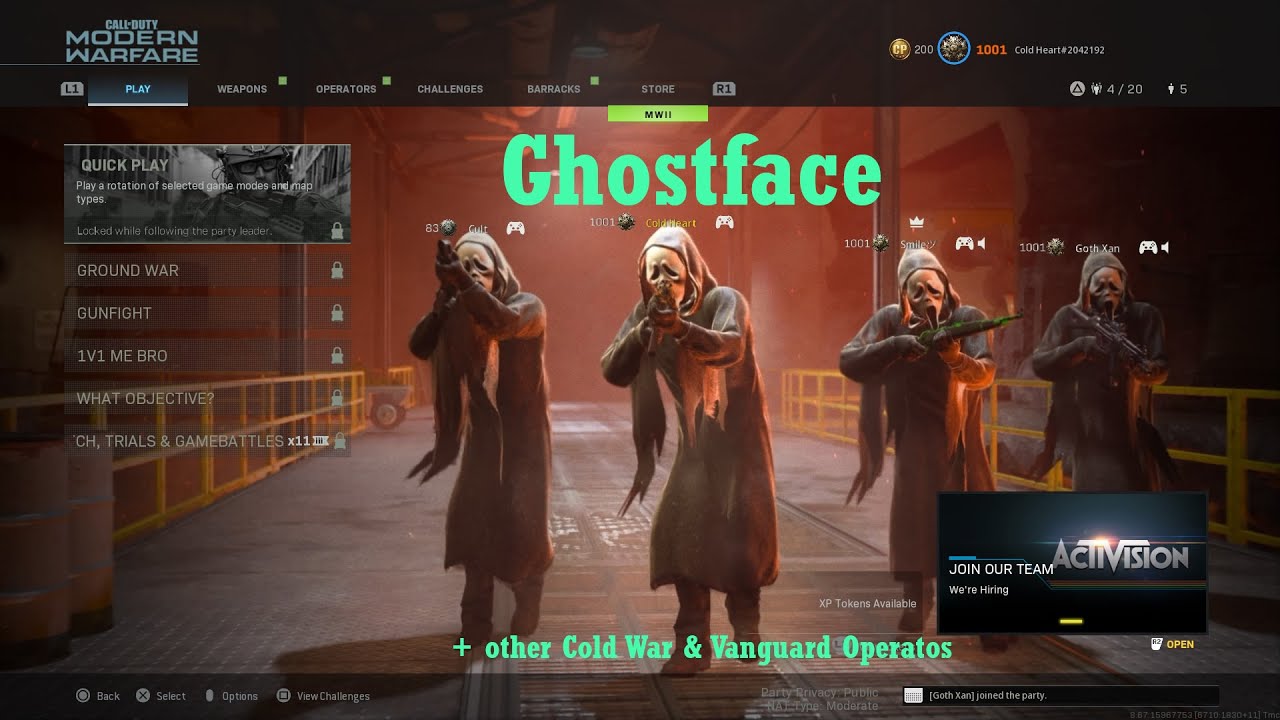 [Showcase] Modern Warfare 2019 | Ghostface + other Cold War & Vanguard ...