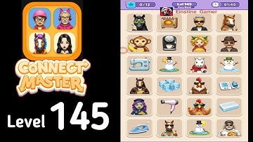 Connect Master Match Puzzle level 145 very hard Guide Walkthrough Solution