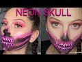 NEON SKULL HALLOWEEN TUTORIAL | 2018