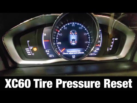 2017 Volvo xc60 Tire Pressure light Reset / tpms calibration