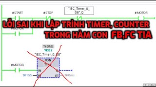 Error When Programming Timer, Counter In Subfunction FB, FC PLC S7-1200/1500 TIA Portal screenshot 3