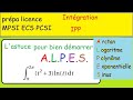 Prpaintgration par parties ipp la mthode  alpes   premier exemple avec l et p