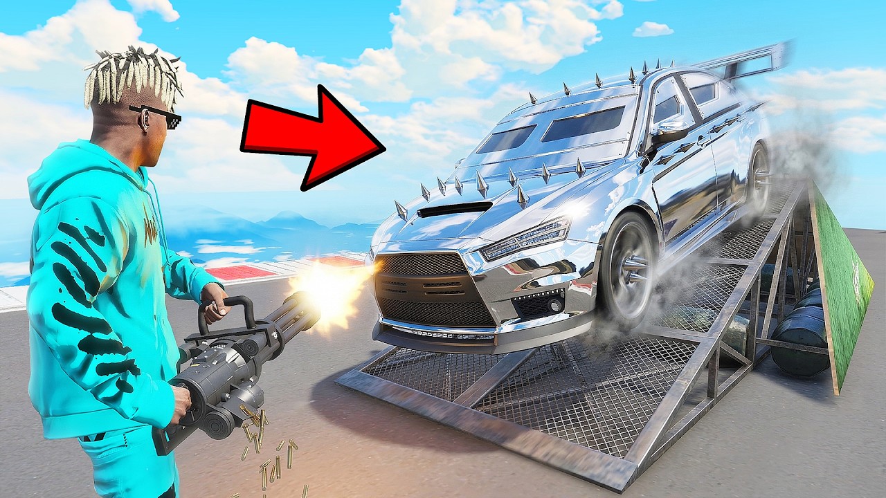 ARMOURED CAR PARKOUR RACE in GTA 5!