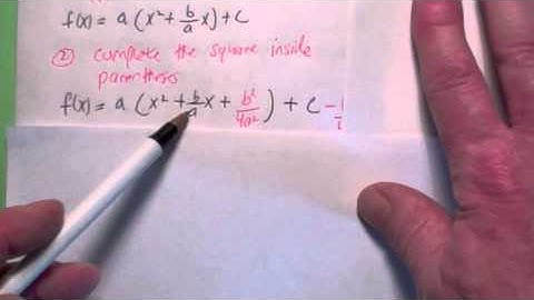 141  2.5.1 Properties of Quadratic Functions