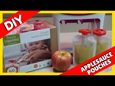 DIY HOW TO MAKE HOMEMADE APPLESAUCE POUCHES INFANTINO SQUEEZE STATION