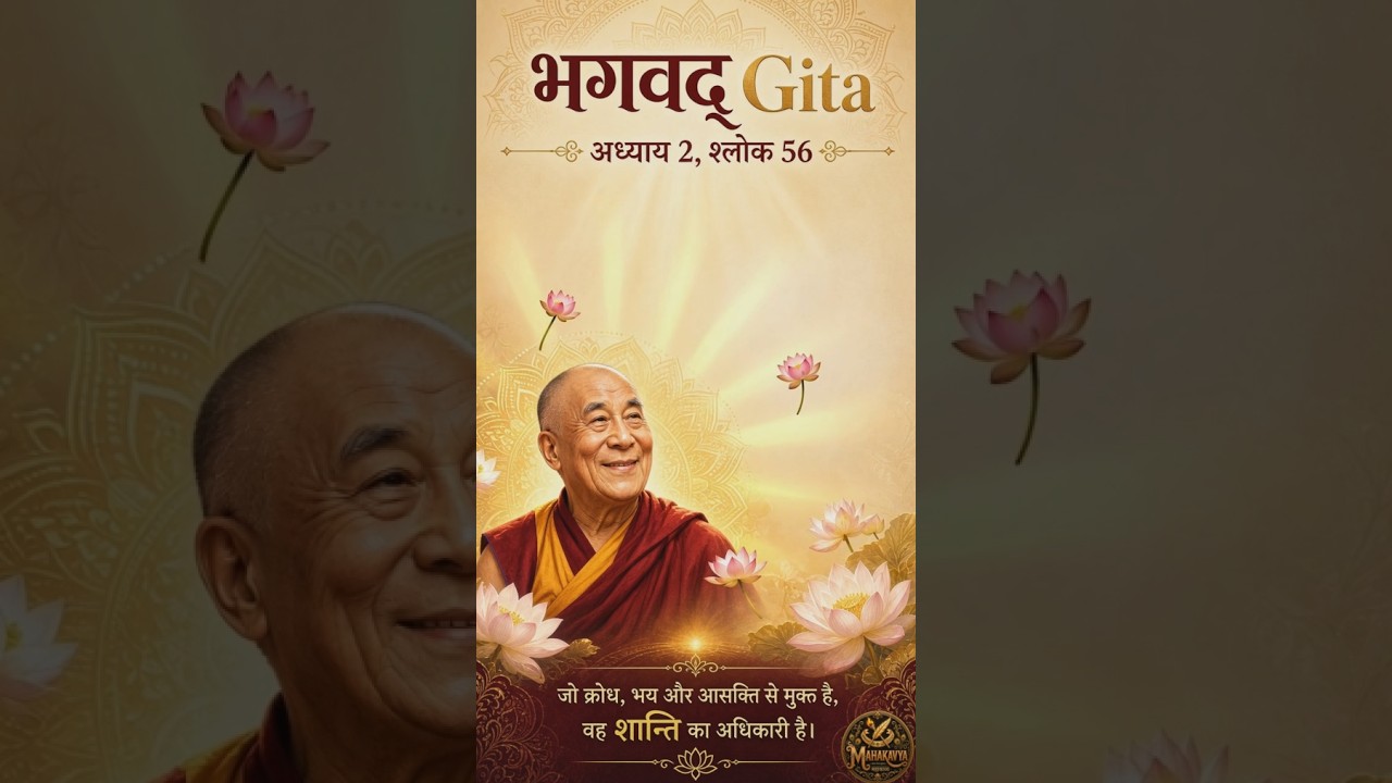 2. 56 HINDI 2.56 | दुख में न टूटे, सुख में न बहके#BhagavadGita #श्लोक2.56 #संतुलन