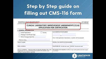 How to apply for a CLIA certificate? Filling out CMS-116 form