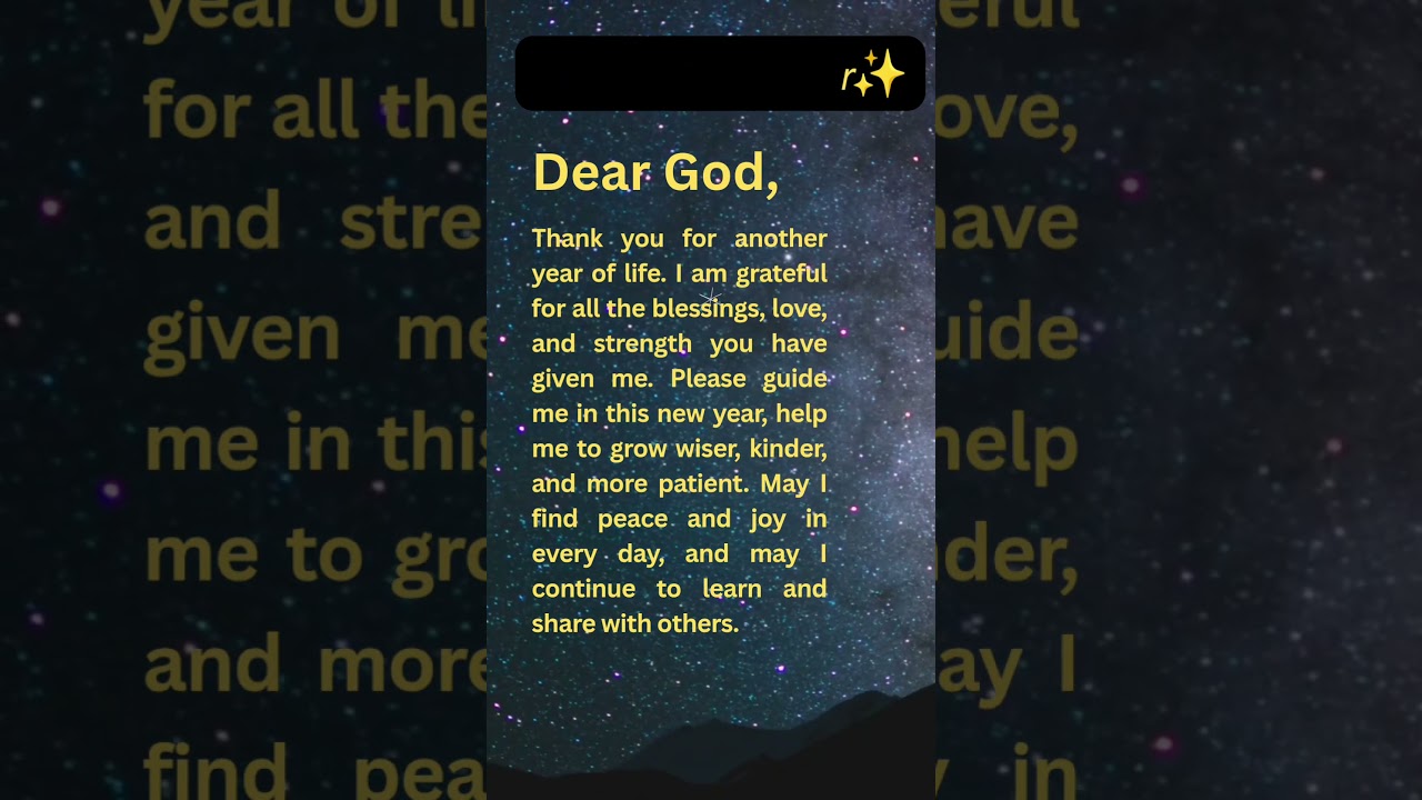 Grateful Heart: A Simple Birthday Prayer for Myself✨#happybirthday #shorts #christian