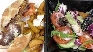 Wild Double Beef BBQ Burger | Chicken Salad | Mozzarella Sticks
