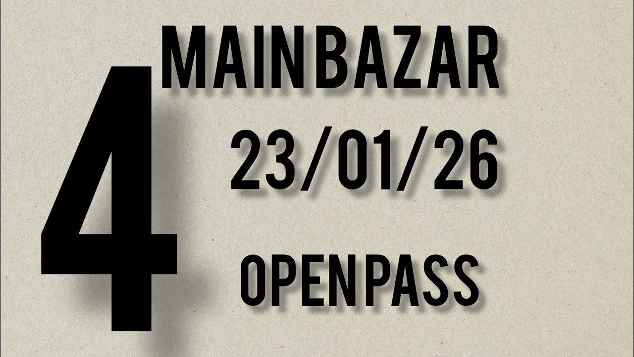 Main bazar 23/01/26 Satta Matka Satta  