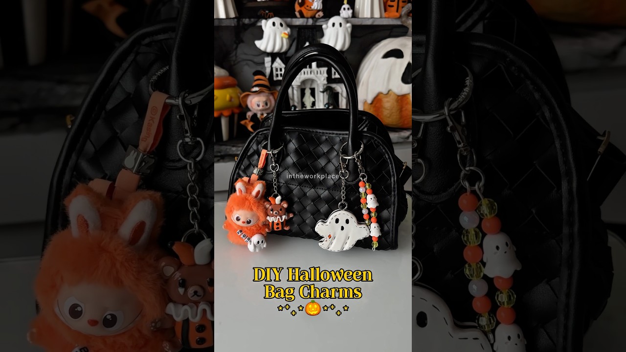 DIY Halloween Bag Charms 👻 