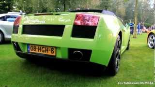 Lamborghini Murcielago + Gallardo Spyder!! Lovely sounds!!
