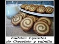 Galletas Espirales de Chocolate y Vainilla