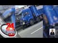 Lalaki, muntik makaladkad at masagasaan ng truck na tinangka niyang pahintuin | 24 Oras Weekend