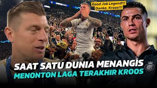 Pesan Haru Ronaldo Tuk Kroos!! Perpisahan Pemain Madrid Toni Kroos Di Wembley Buat Stadion Nangis