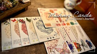 [Craft with me] Making cards 🪵