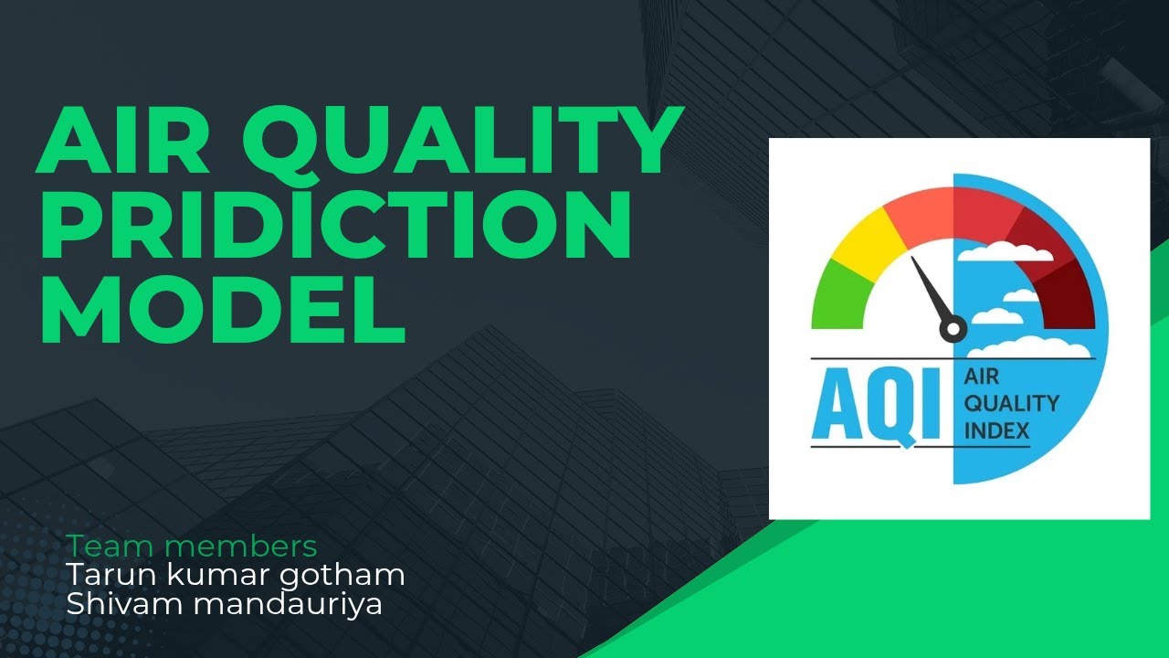 AI project model air quality prediction model with the help of streamlit