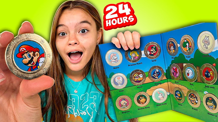 24 HORAS Para Completar o ALBUM De MOEDAS Do SUPER MÁRIO!