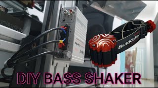 DIY bass shacker / tactile transducer for sim racing