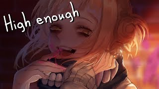 Video thumbnail of "Nightcore - High Enough || Lyrics"