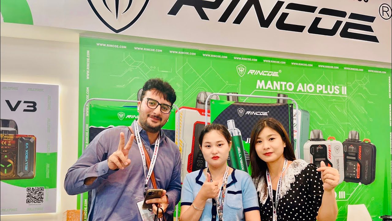 Rincoe Jelly box DWVS2023 Dubai Vape Show visit