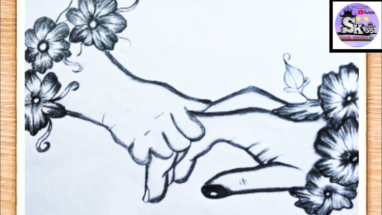 Father's and baby drawing easy || I love you Father || Father & baby Hend Drawing || easy pencil art