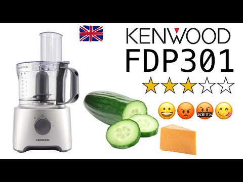 🇬🇧Kenwood FDP301 Multi-Pro Compact Food Processor : chopping cucumber 🥒 &amp; grating cheese 🧀