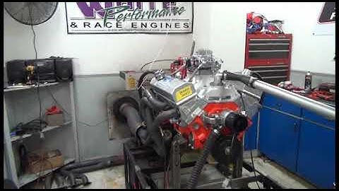 SBC 568HP 406 ENGINE DYNO RUN FOR DEWON SNEED BY WHITE PERFORMANCE AND MACHINE