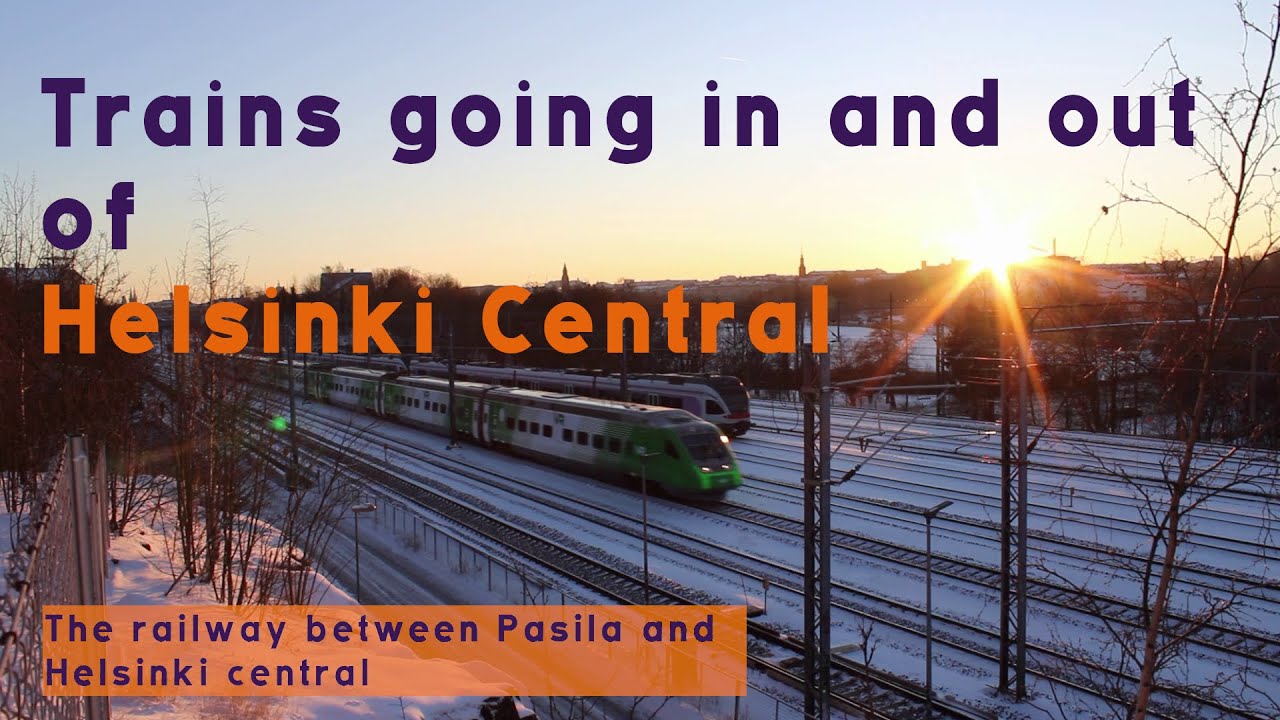 Trains between Helsinki Central and Pasila station || Trains in Helsinki || Transit and Cycling