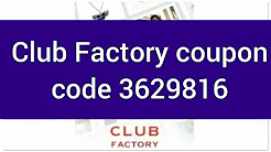 Club Factory coupon code and How to apply coupon code -3629816 to get 650off