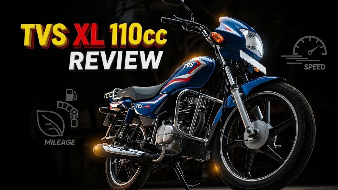 TVS XL 110cc Review 2025 | Mileage, Price, Top Speed & Full Features Explained