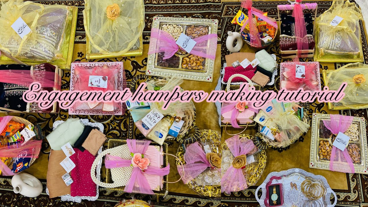 Most Awaited hampers tutorial😍Allhumdulliah bhai ki engagement😍❤️Bhabi ke liye banaye yh sab basket🥹