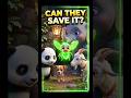 Can they save it? 😭l Panda found a magical lantern! ✨l #YouTubeshorts #kids story #moralstory #story