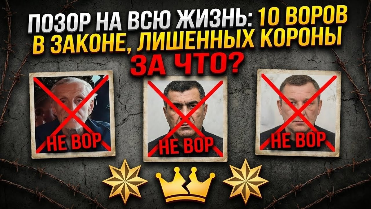 10 ВОРОВ в ЗАКОНЕ, которых ЛИШИЛИ короны! ЗА ЧТО?
