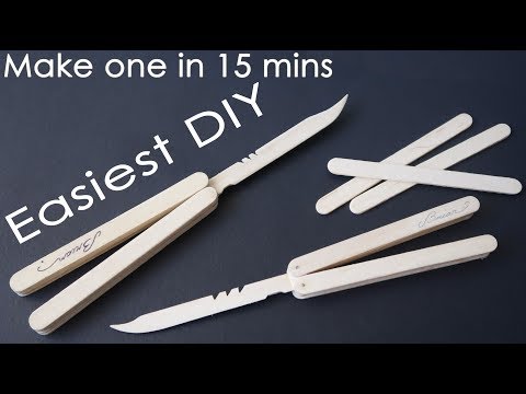 Kelebek bıçağı yapmak için en kolay yol