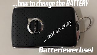 VOLVO Schlüssel Batterie wechseln/how to change battery Volvo Key remote .... be careful!