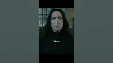 Harry Potter’s first and last words about Severus Snape😥😩#movie #shorts