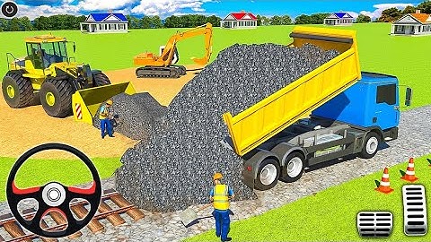 JCB Simulator: JCB Games 2024 - Railway Construction Simulator 3D - Android Gameplay