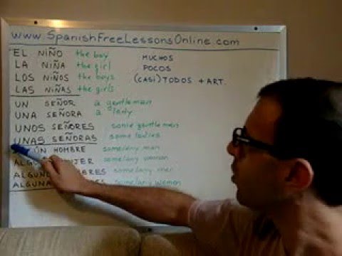 Lesson 16: Spanish articles: Definite & Indefinite (1/2)