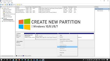 How to CREATE NEW PARTITION in Windows 10/8.1/8/7