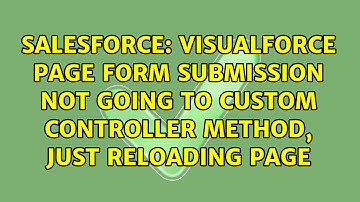 Visualforce Page Form Submission not going to Custom Controller Method, Just reloading page