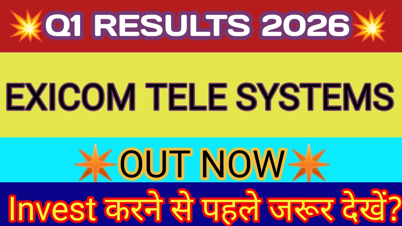 Exicom Tele Systems Q1 Results 2025🔴Exicom Result🔴Exicom Tele Systems Share Latest News🔴Exicom Share