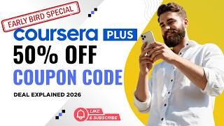 Coursera Plus Coupon Code 2026 | 50% OFF Deal Explained