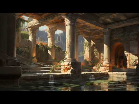 Vintage paintings of ancient ruins for Frame TV | Smart TV art | screensaver | art video | 1080p
